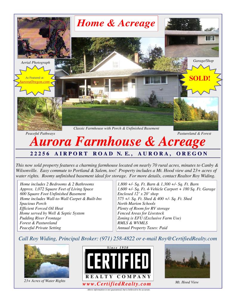 Aurora Oregon Realtor, Aurora Oregon Real Estate, Aurora Oregon, Aurora Oregon Homes, Aurora Oregon Real Estate Agent, 97002 Realtor, Aurora Oregon Farm, Aurora Oregon Acreage, Aurora Oregon Home
